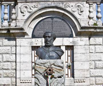 Széchenyi emlékmű koszorúzás