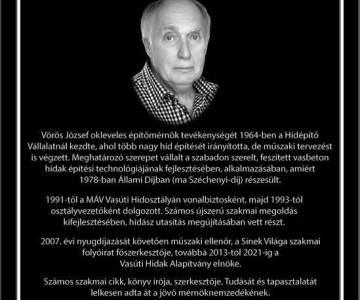 Szakmai megemlékezés és táblaavatás Vörös József születésének 80. évfordulója alkalmából
